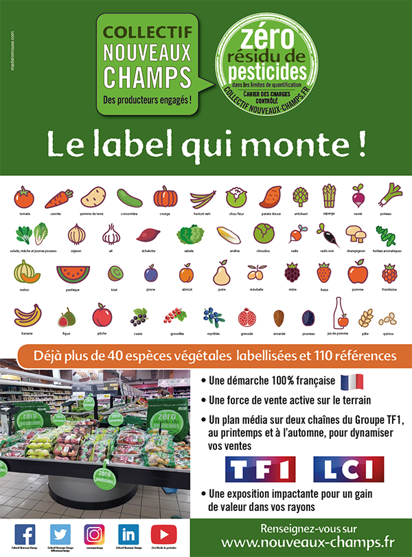 Avril 2019, Zéro Résidu de Pesticides : le label qui monte !